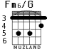 Fm6/G для гитары - вариант 3