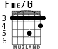 Fm6/G для гитары - вариант 1