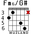 Fm6/G# для гитары - вариант 2