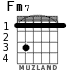 Fm7 для гитары - вариант 2