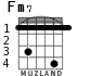 Fm7 для гитары - вариант 1