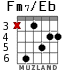 Fm7/Eb для гитары - вариант 2