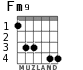 Fm9 для гитары - вариант 2