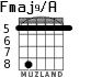 Fmaj9/A для гитары - вариант 6