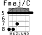 Fmaj/C для гитары - вариант 4