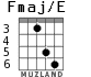 Fmaj/E для гитары - вариант 4