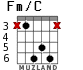 Fm/C для гитары - вариант 3
