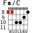 Fm/C для гитары - вариант 5
