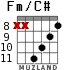 Fm/C# для гитары - вариант 3