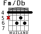 Fm/Db для гитары - вариант 2
