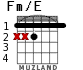 Fm/E для гитары - вариант 2