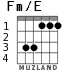 Fm/E для гитары - вариант 1