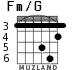 Fm/G для гитары - вариант 2