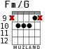 Fm/G для гитары - вариант 5