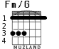 Fm/G для гитары - вариант 1