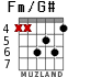 Fm/G# для гитары - вариант 3