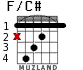 F/C# для гитары - вариант 1