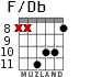 F/Db для гитары - вариант 4