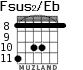 Fsus2/Eb для гитары - вариант 4