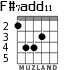 F#7add11 для гитары - вариант 3