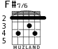 F#7/6 для гитары - вариант 1
