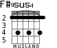 F#9sus4 для гитары - вариант 2