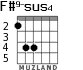 F#9-sus4 для гитары - вариант 4