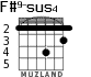 F#9-sus4 для гитары
