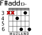 F#add13- для гитары - вариант 3