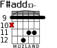 F#add13- для гитары - вариант 5