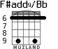 F#add9/Bb для гитары - вариант 5
