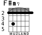 F#m7 для гитары - вариант 2