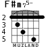 F#m75- для гитары - вариант 5