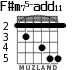 F#m75-add11 для гитары - вариант 7