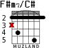 F#m7/C# для гитары - вариант 2