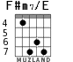 F#m7/E для гитары - вариант 7