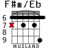 F#m/Eb для гитары - вариант 2