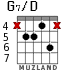 G7/D для гитары - вариант 5