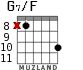 G7/F для гитары - вариант 6