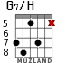 G7/H для гитары - вариант 3