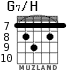 G7/H для гитары - вариант 5