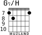 G7/H для гитары - вариант 6