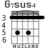 G7sus4 для гитары - вариант 4