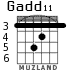 Gadd11 для гитары - вариант 4
