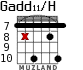 Gadd11/H для гитары - вариант 6