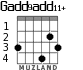 Gadd9add11+ для гитары - вариант 2