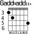 Gadd9add11+ для гитары - вариант 1