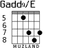 Gadd9/E для гитары - вариант 6