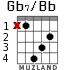 Gb7/Bb для гитары - вариант 1