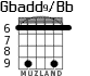 Gbadd9/Bb для гитары - вариант 5